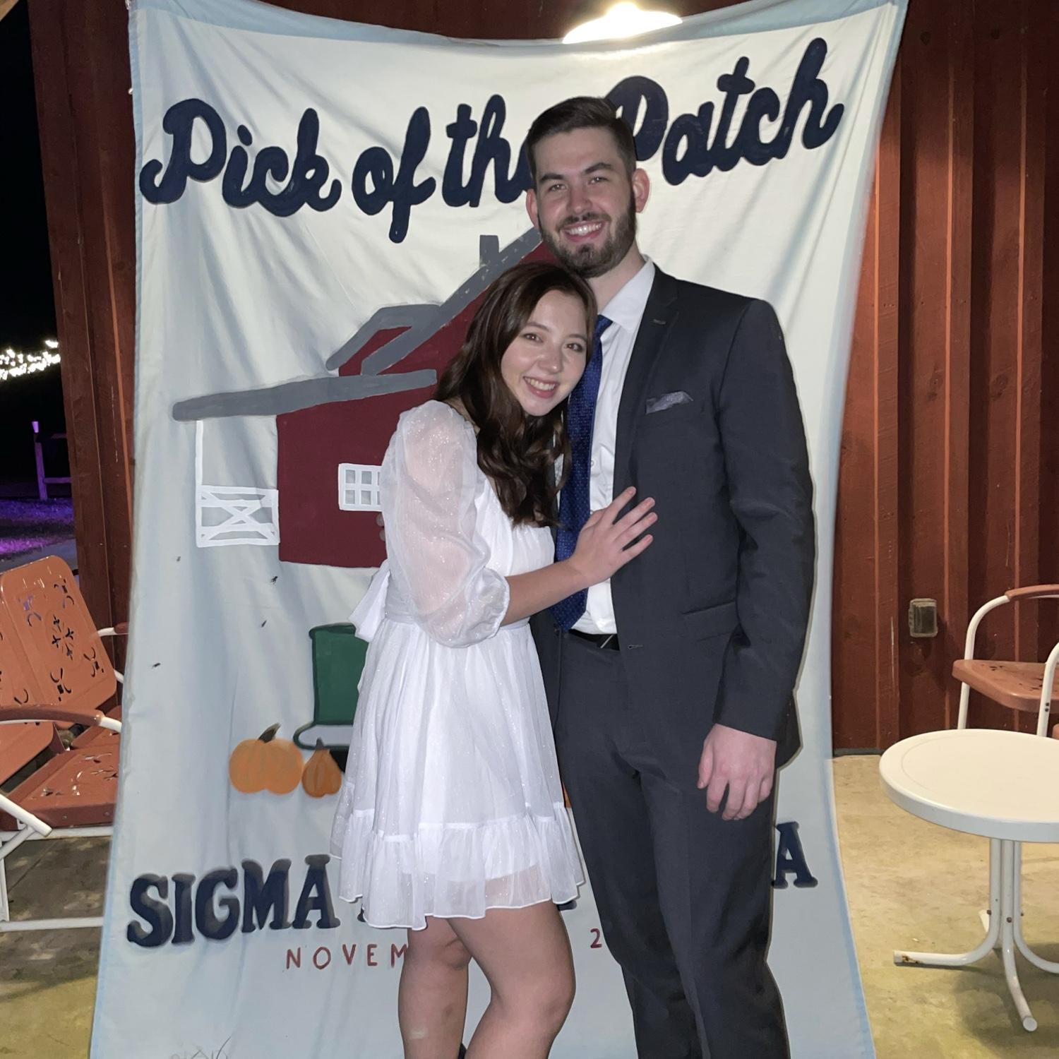 November 2020: Another semi-formal for Brittany’s sorority