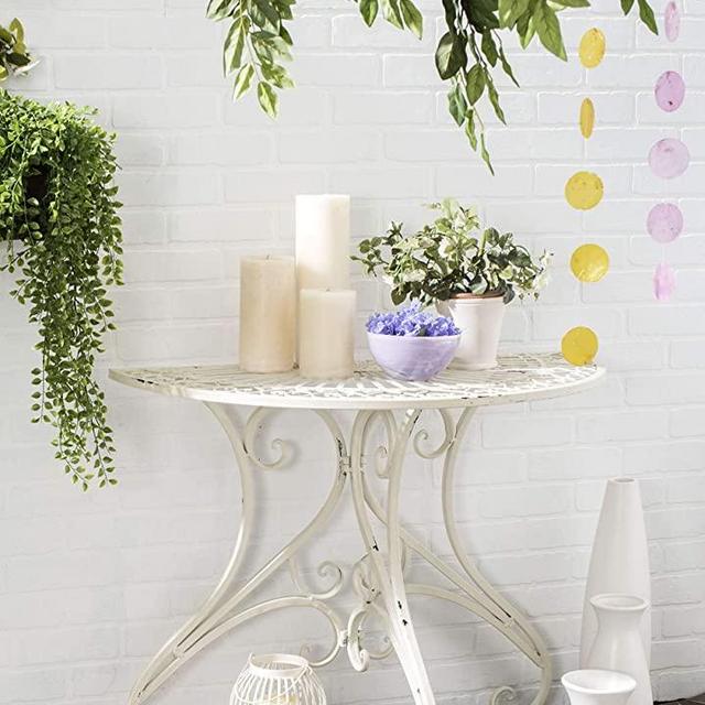 Safavieh Outdoor Collection Annalise Antique White Accent Table