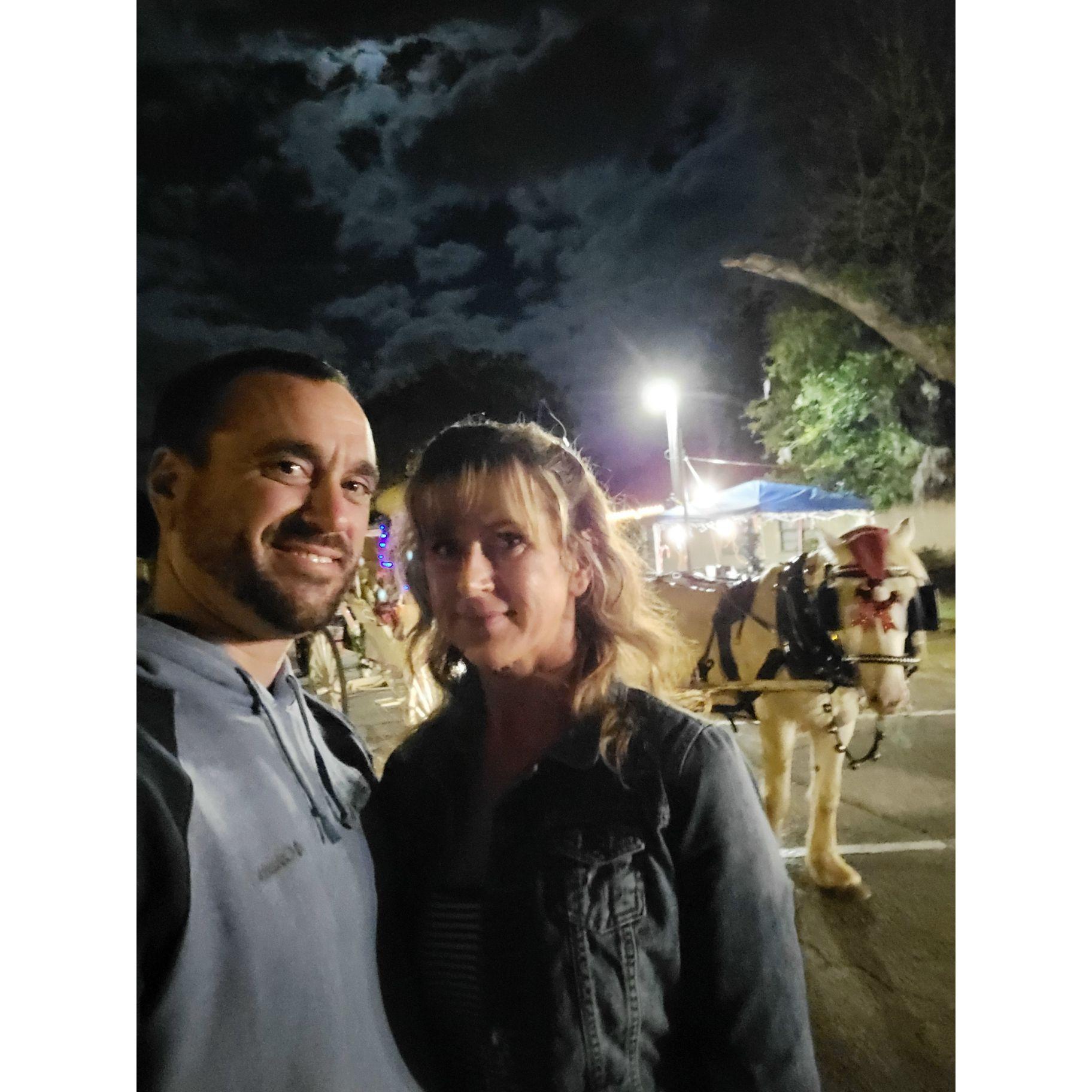 Christmas carriage ride