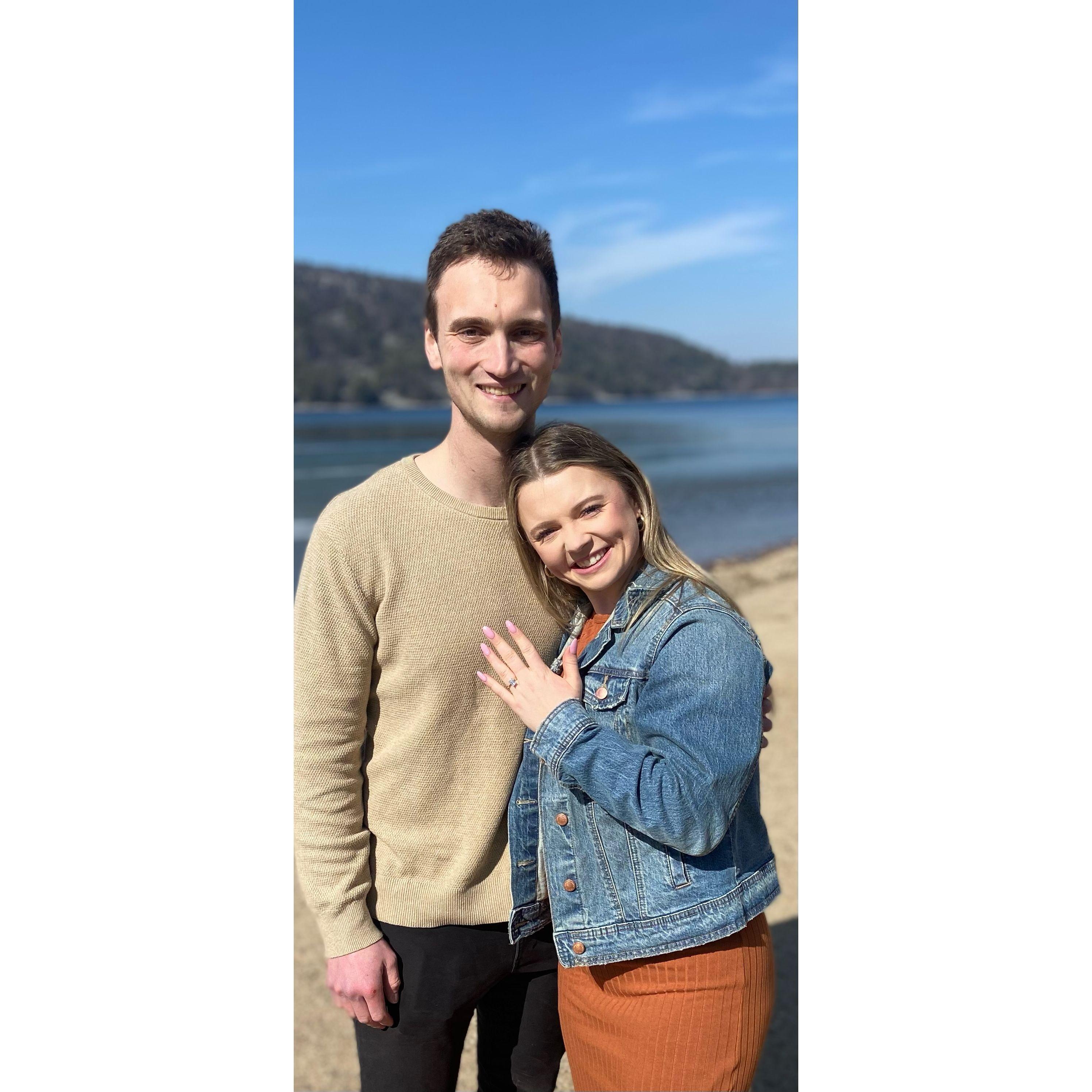 The day we got engaged!