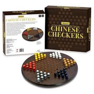 Intex Entertainment Premier Wooden Chinese Checkers Board Game