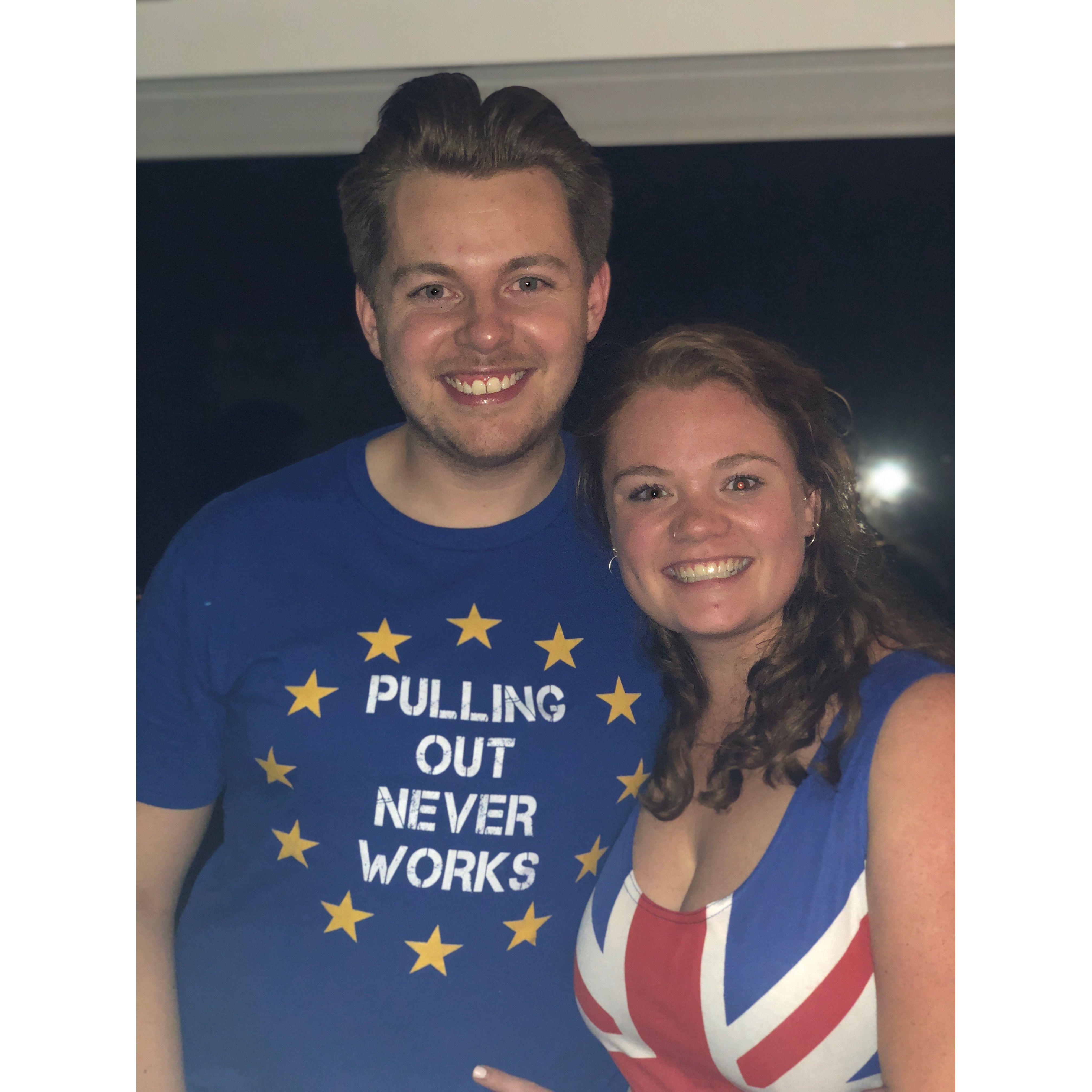 Our best Halloween costume, 'Brexit" for Princetoween 2019