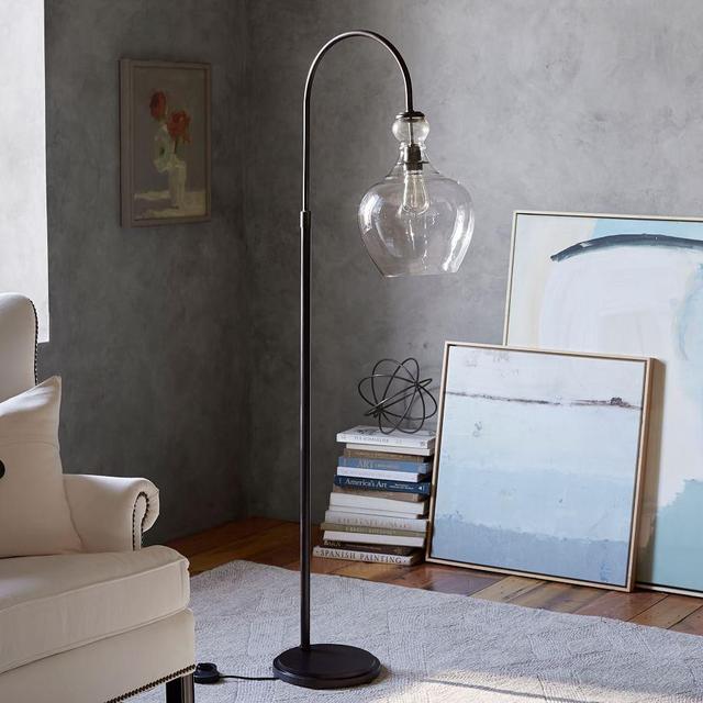 Flynn Recycled Glass Floor Lamp, Bronze