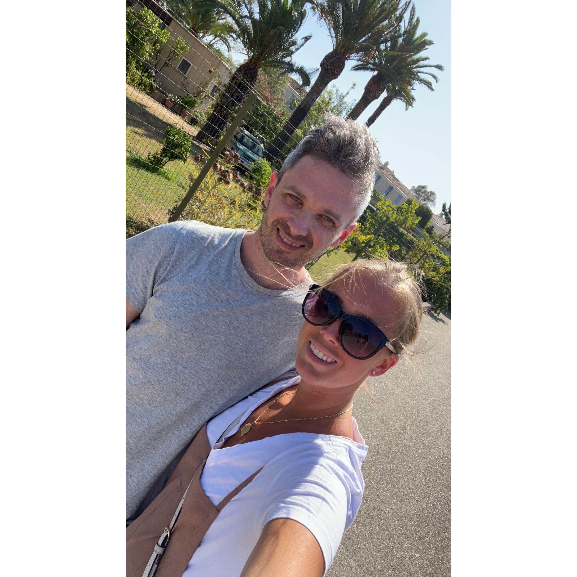 Visiting a vineyard in St. Tropez