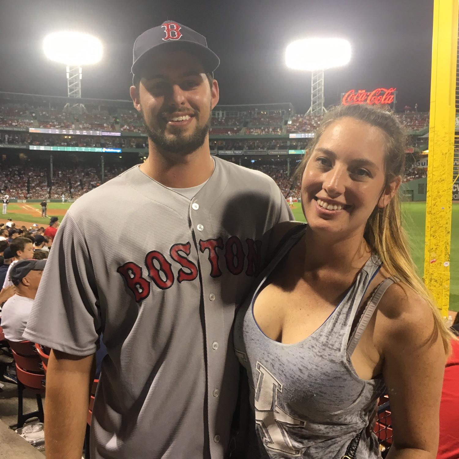 First Red Sox game together.