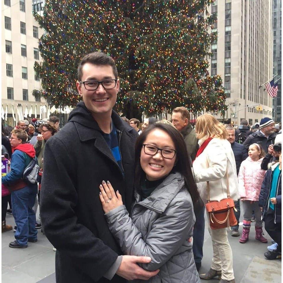 The day we got engaged.
December 22, 2018.
Rockefeller Center, NYC.