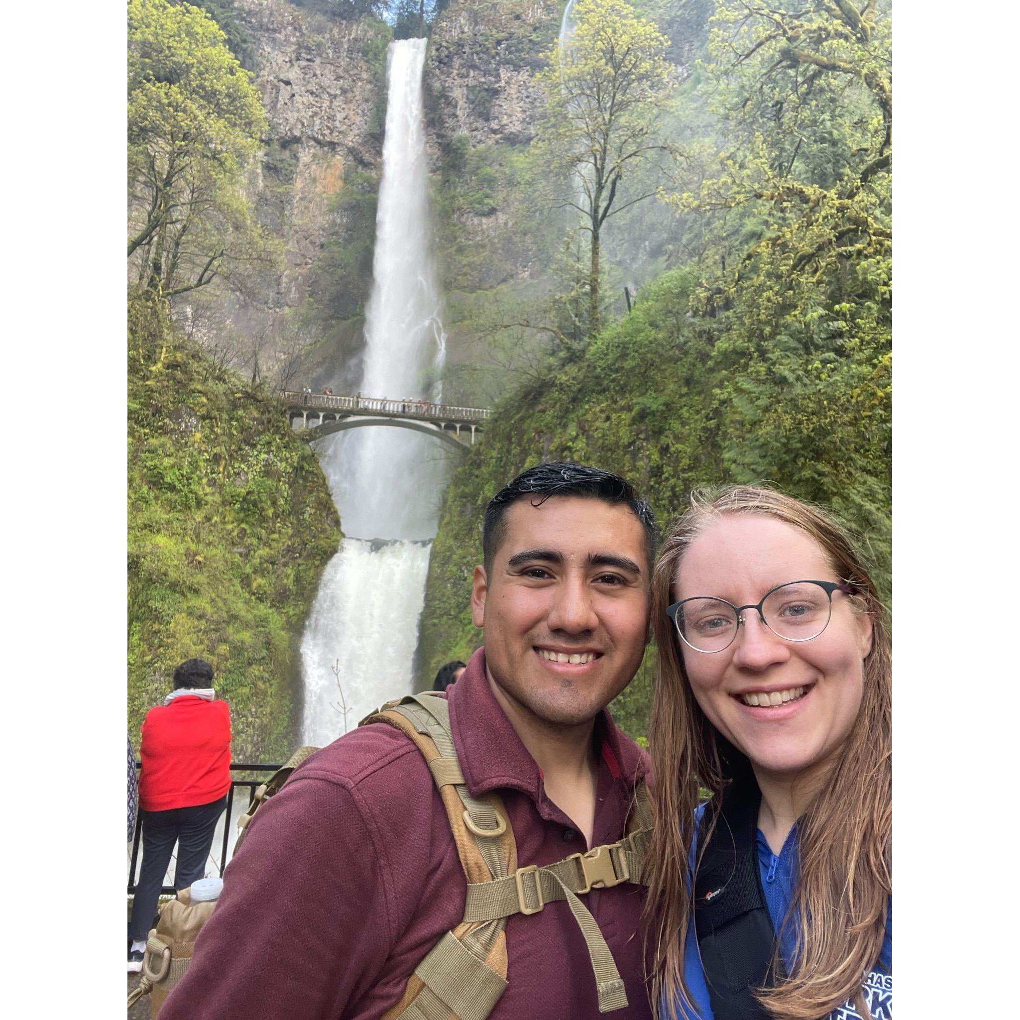 Famous Oregon waterfall