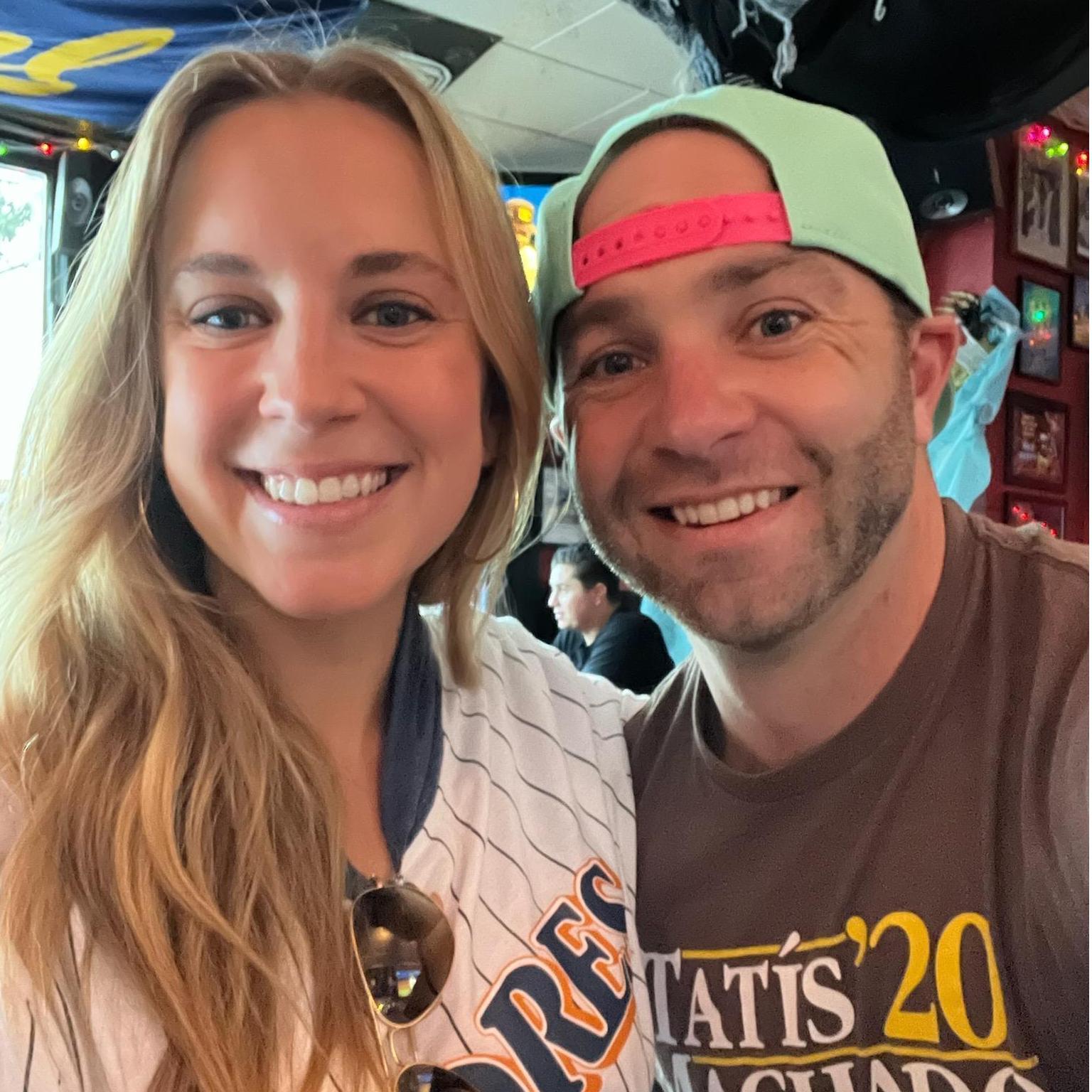 A big milestone: the first time Amanda wore Padres gear