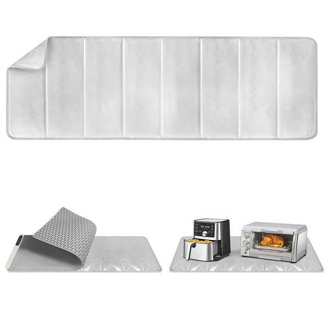 FYY Heat-Resistant Mat for Food Warming Mats - 45.3×15.4 inch Tables Protected, Up to 50% Temperature Block, Foldable and Space-Saving, Waterproof, Oil-Resistant (Not Include Food Warming Mat)