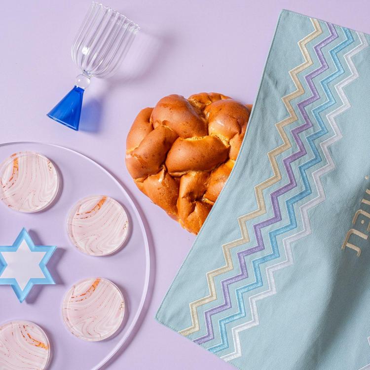 The Nosh Table, Passover Swirl Acrylic Seder Plate | Zola