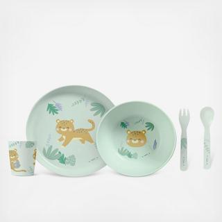 Jungle Cheetahs 5-Piece Feeding Set
