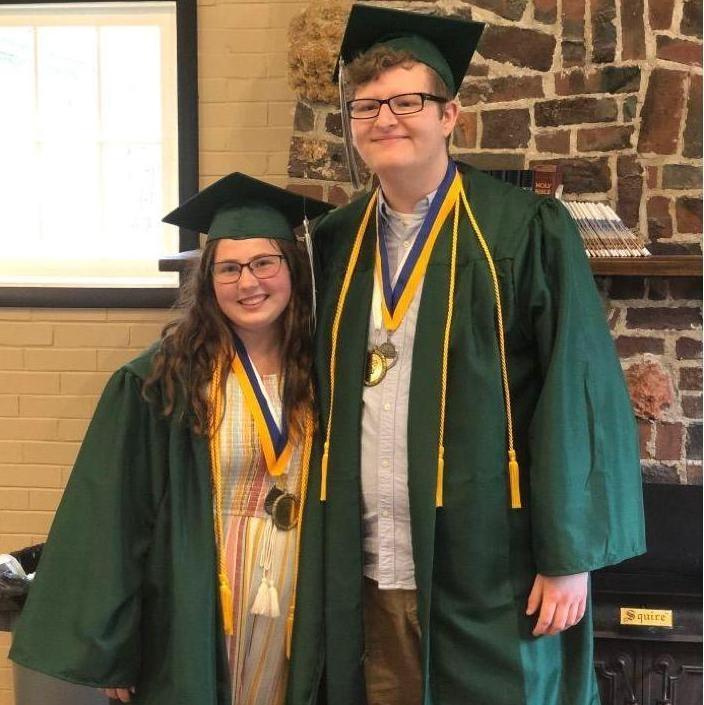 This photo was taken when Seth and Gillienne graduated high school.