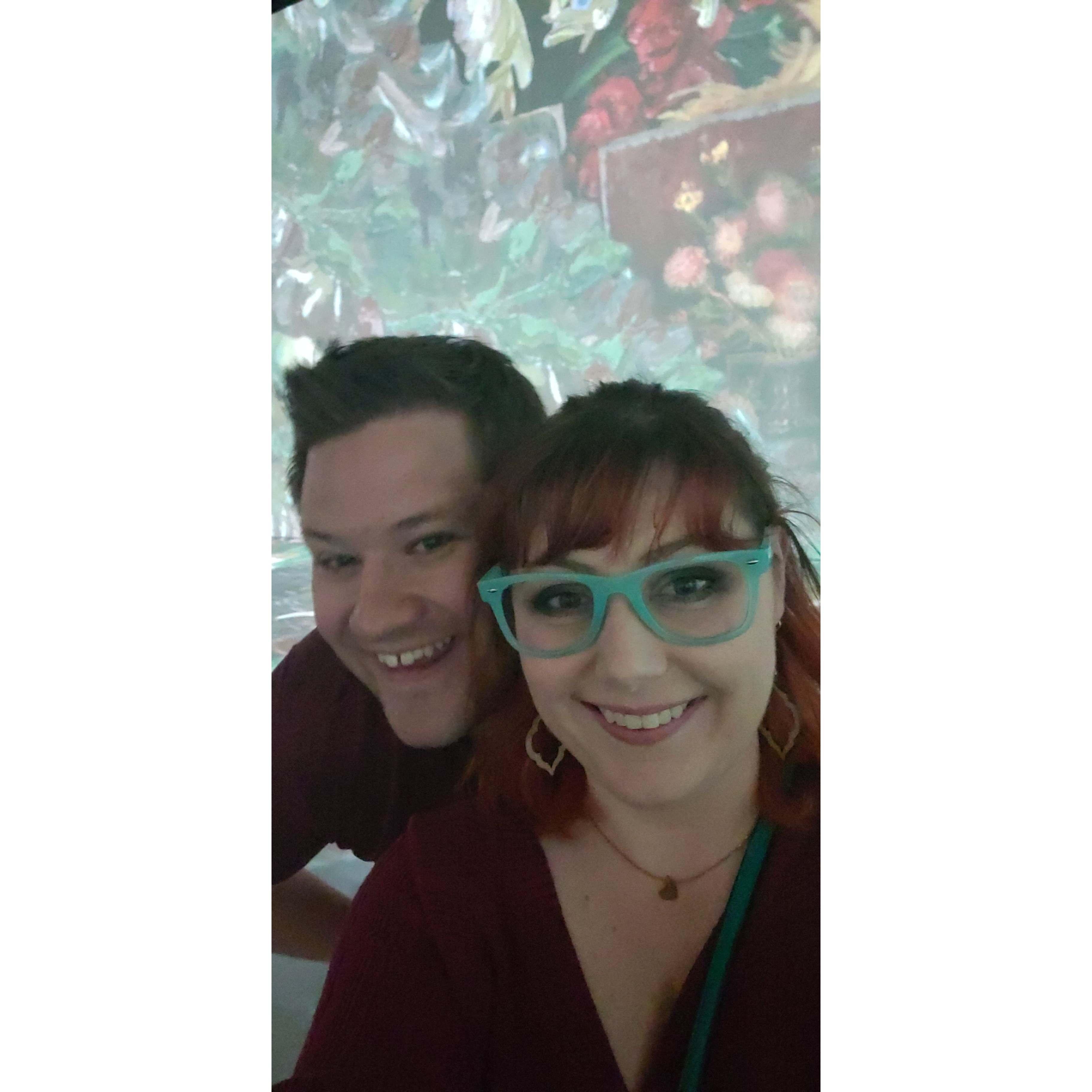 Date night at the Van Gogh exhibit!