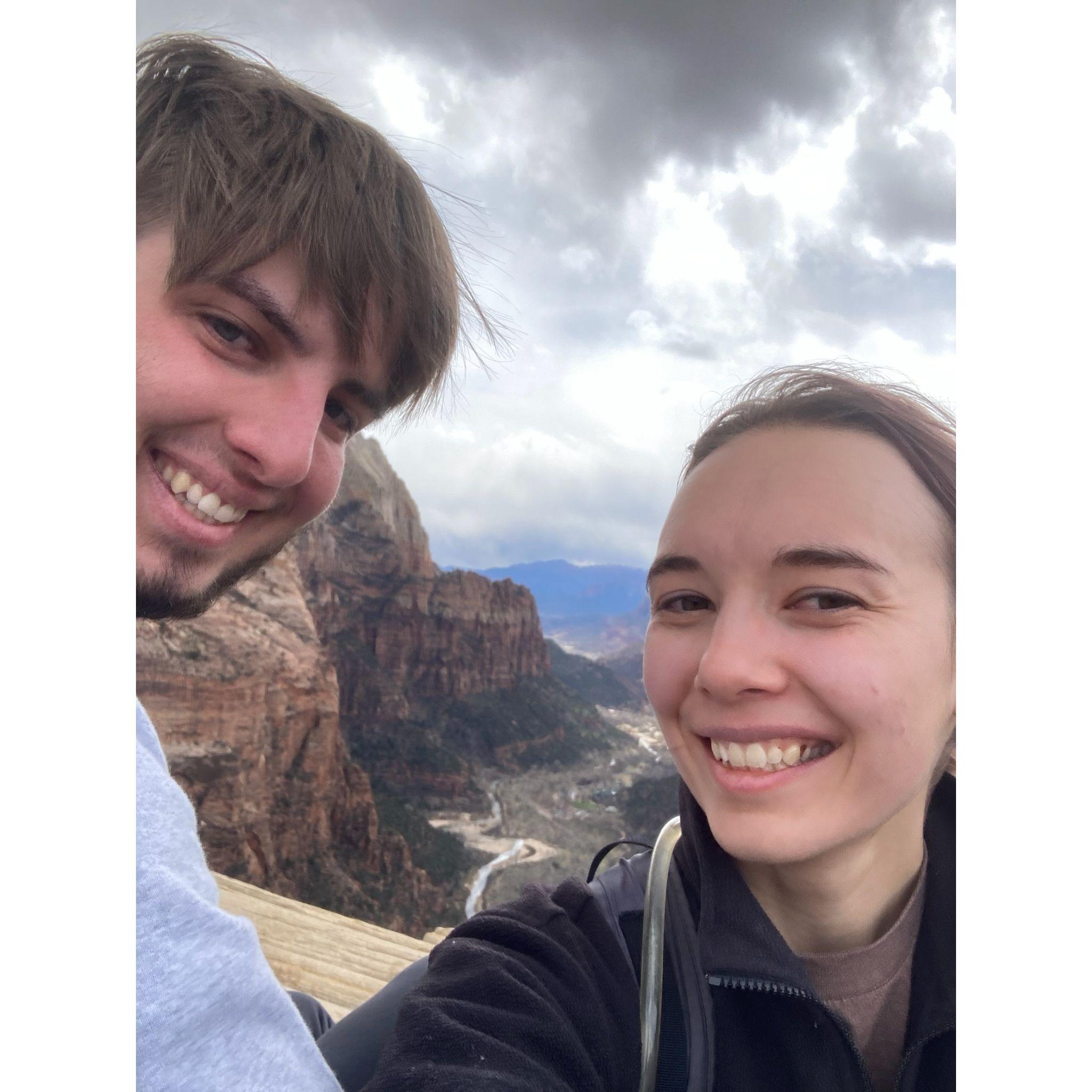 Top of Angles Landing in Zion :)