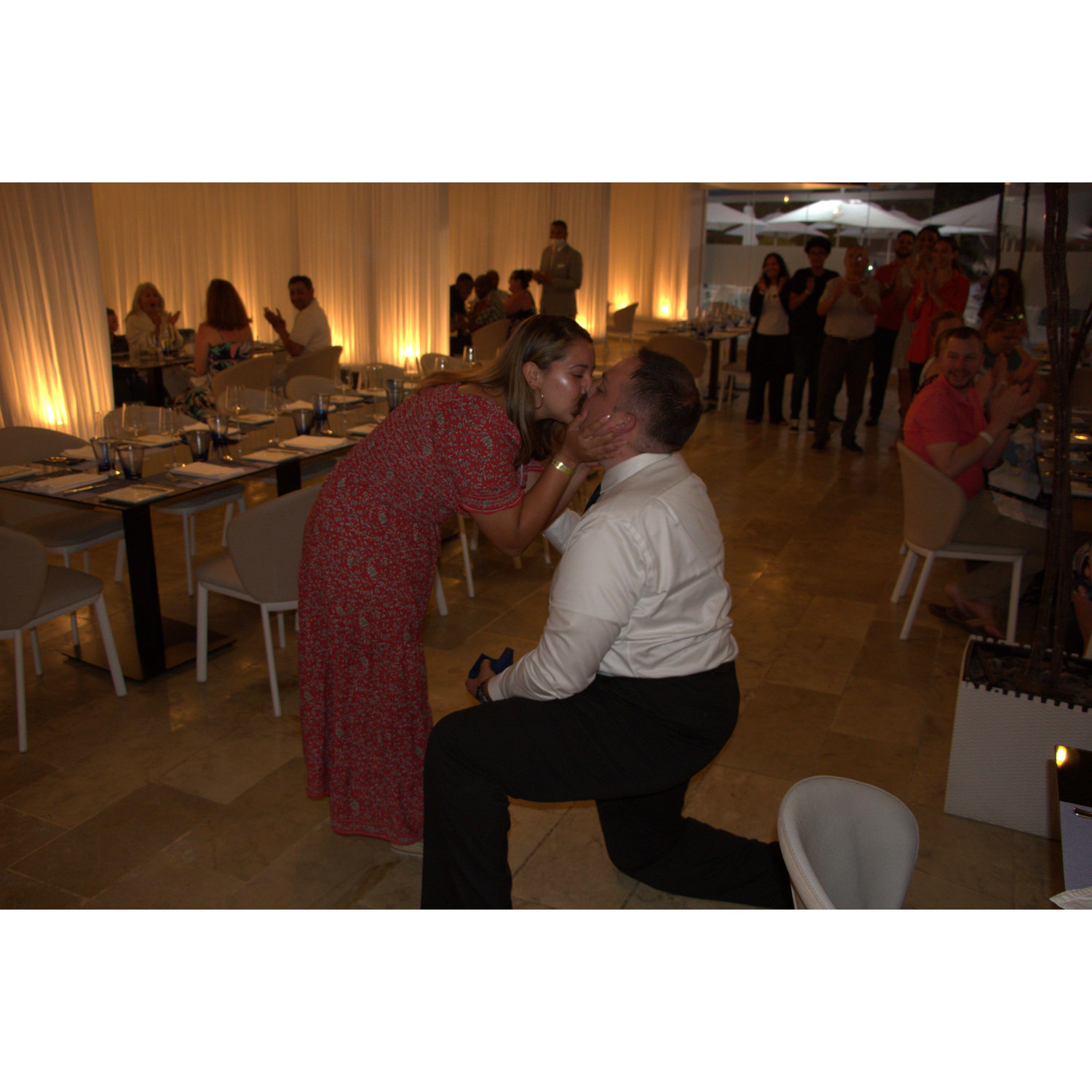 "She said yes!"