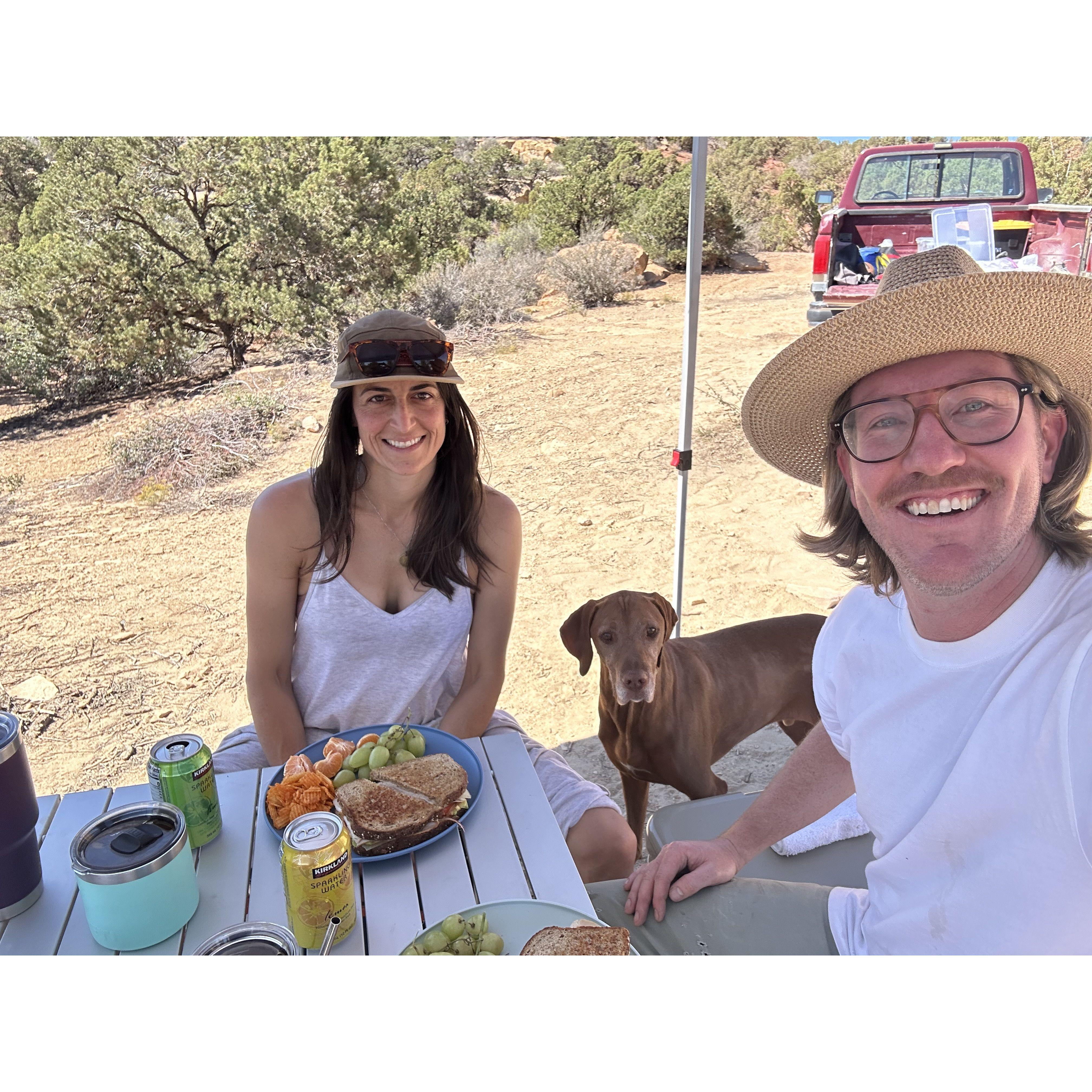 Who said you couldn't eat well while camping?