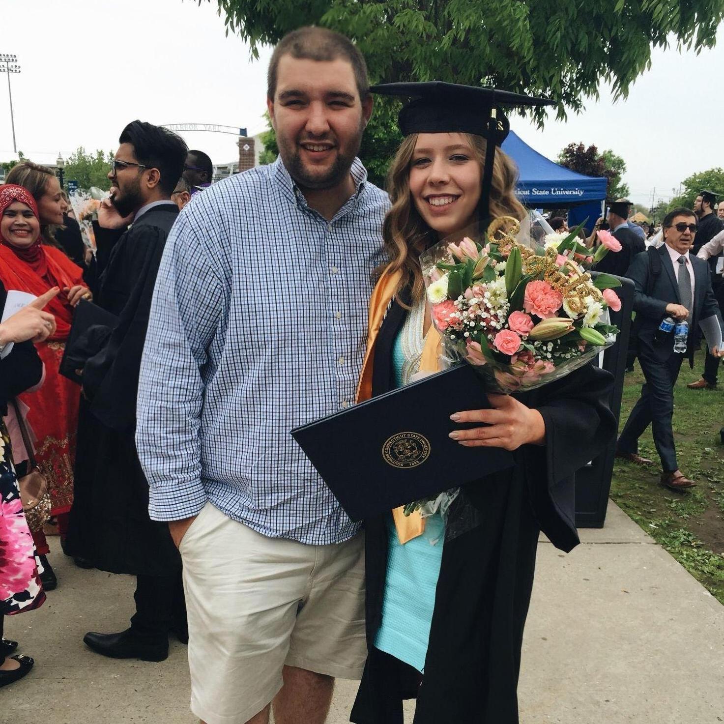 Alyssa's graduation, SCSU, May 2018.