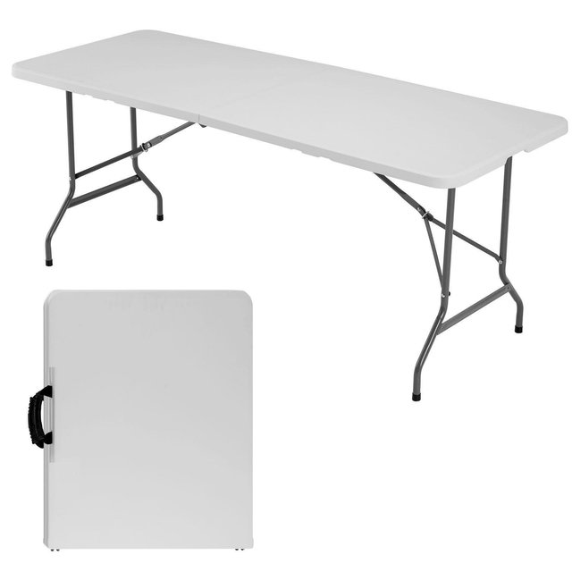JIONJOY Folding Table, Outdoor Indoor Heavy Duty Portable with Carrying Handle for Camping - 6FT