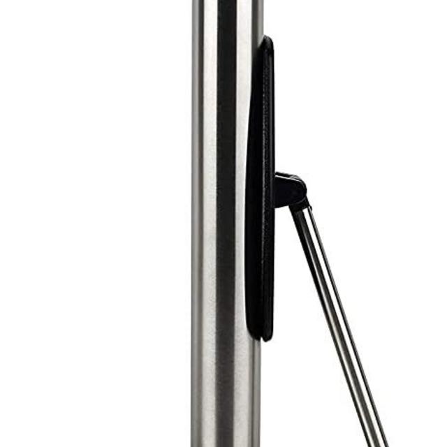 Paper Towel Holder Stainless Steel - Easy to Tear Paper Towel Dispenser - Weighted Base - Adjustable Spring arm to Hold Any Type of Paper Towels - fits in Kitchen or for Bathroom Paper Towel Holder
