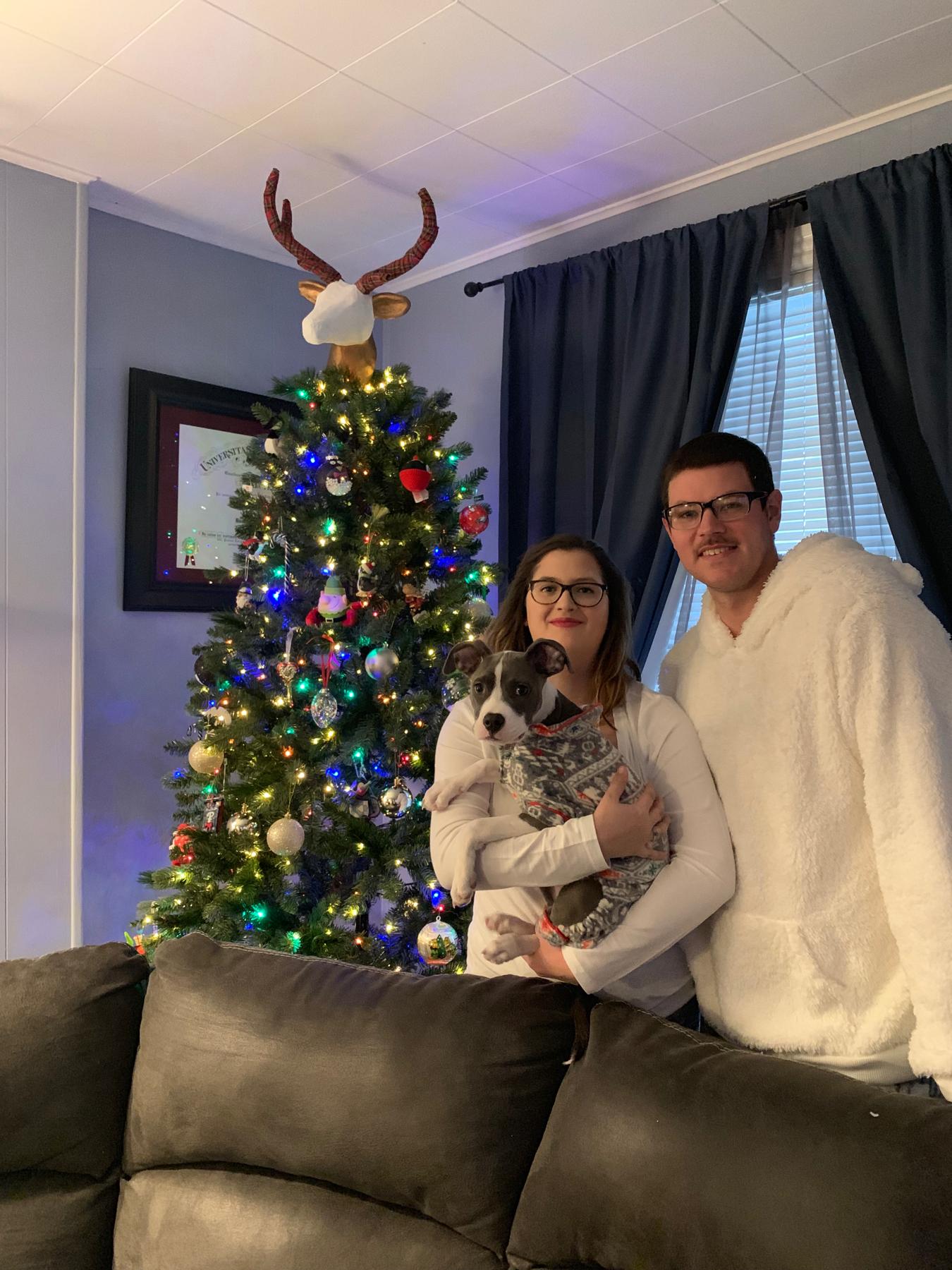 Our 1st Christmas as Puppy Parents with Gwen.