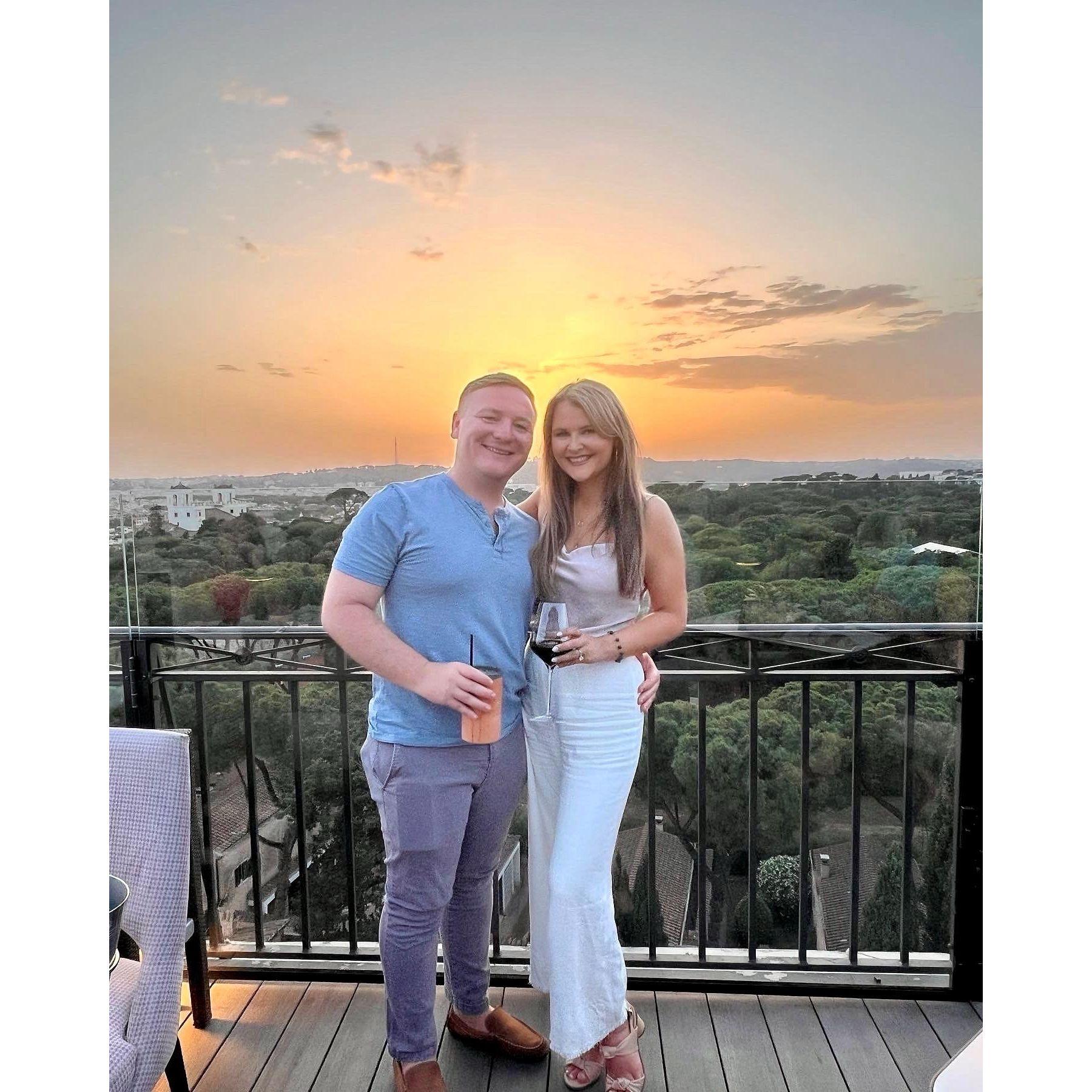 Beautiful sunsets in Italy