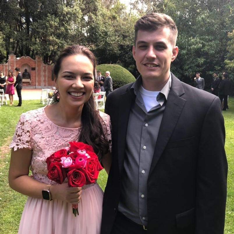 Miles and I at the wedding of my cousin in San Francisco.