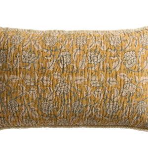 Floral Block Print Lumbar Pillow - World Market