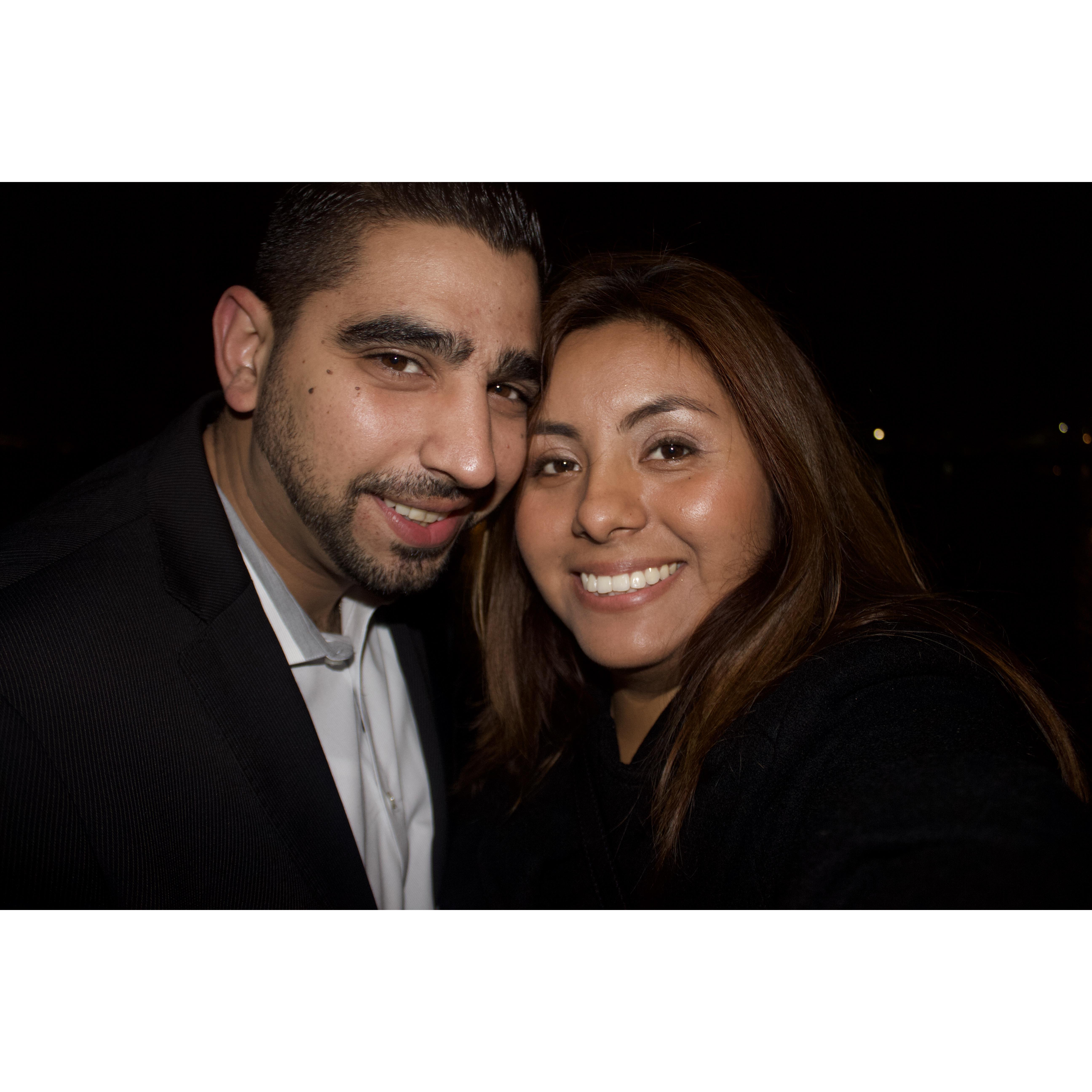 First picture as an official couple, 2013