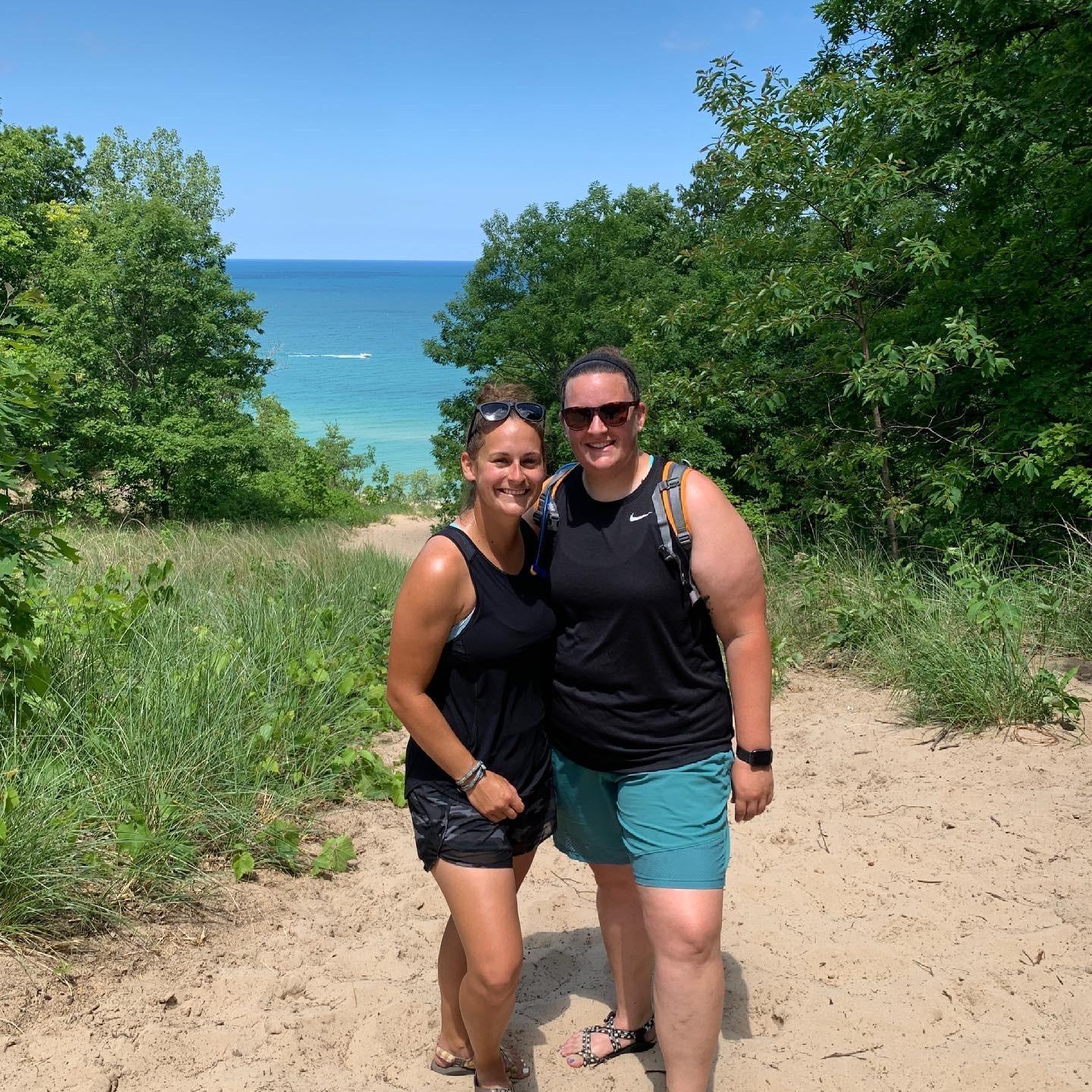 Hiking with friends at the Indian Dunes June 2021