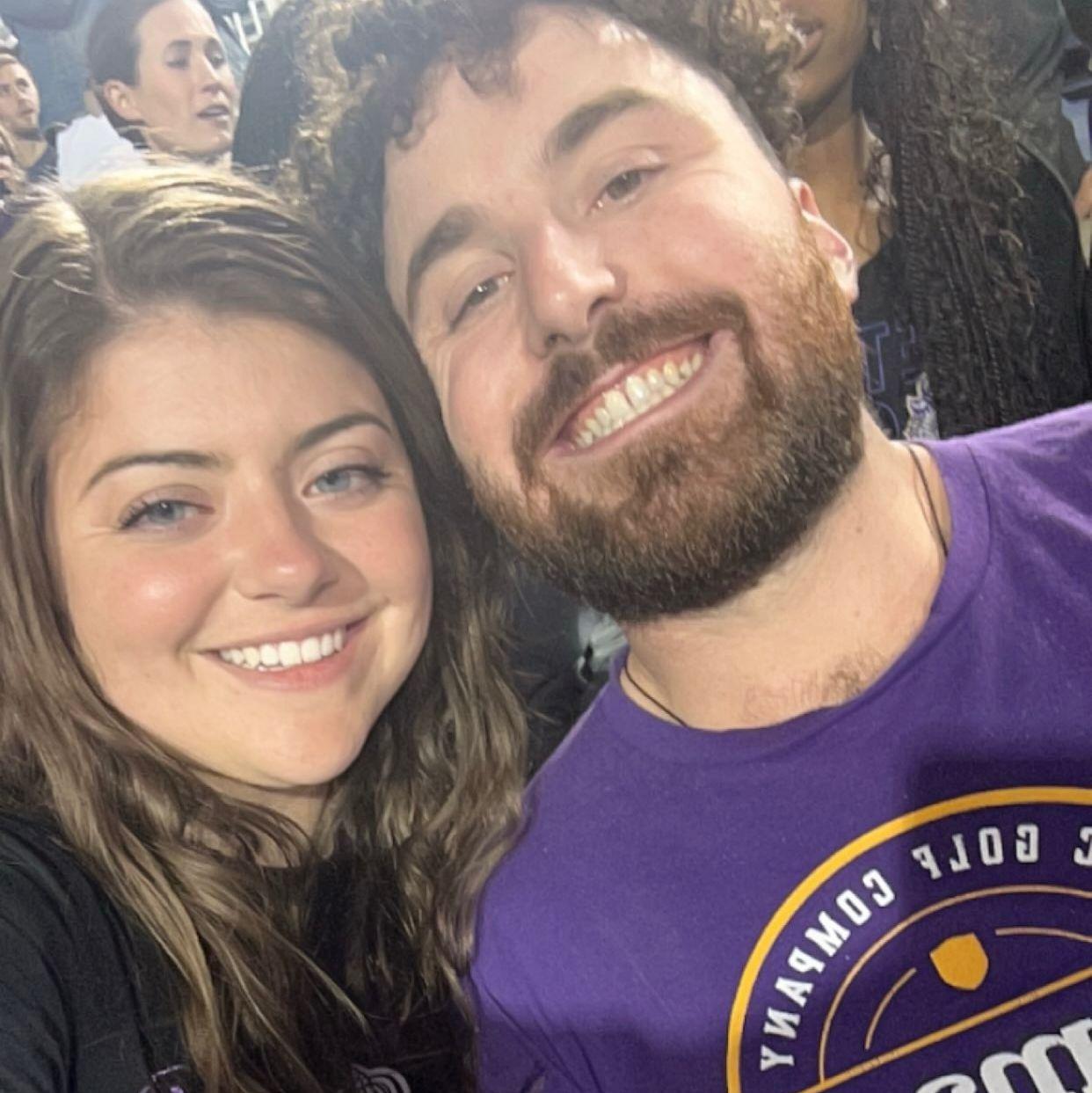 One of the many JMU football games cheering on Ryan! Thanks to Megan's dad for the awesome seats!