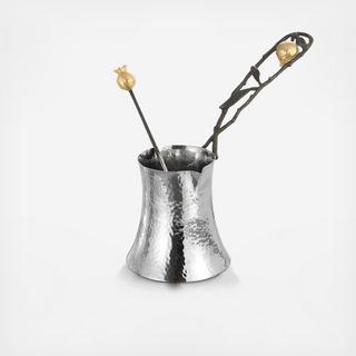 Pomegranate Coffee Pot & Spoon