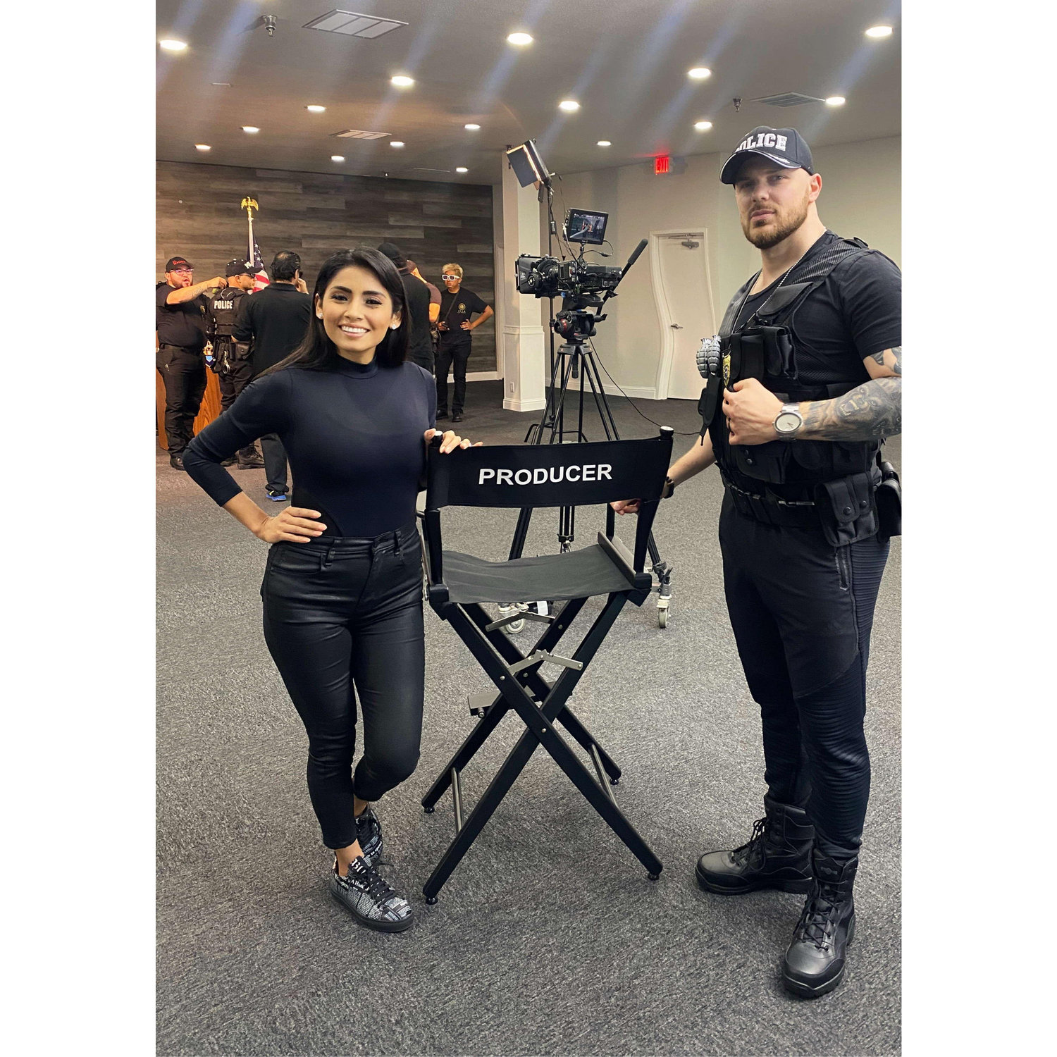Our first time we participated as an extra in a movie.