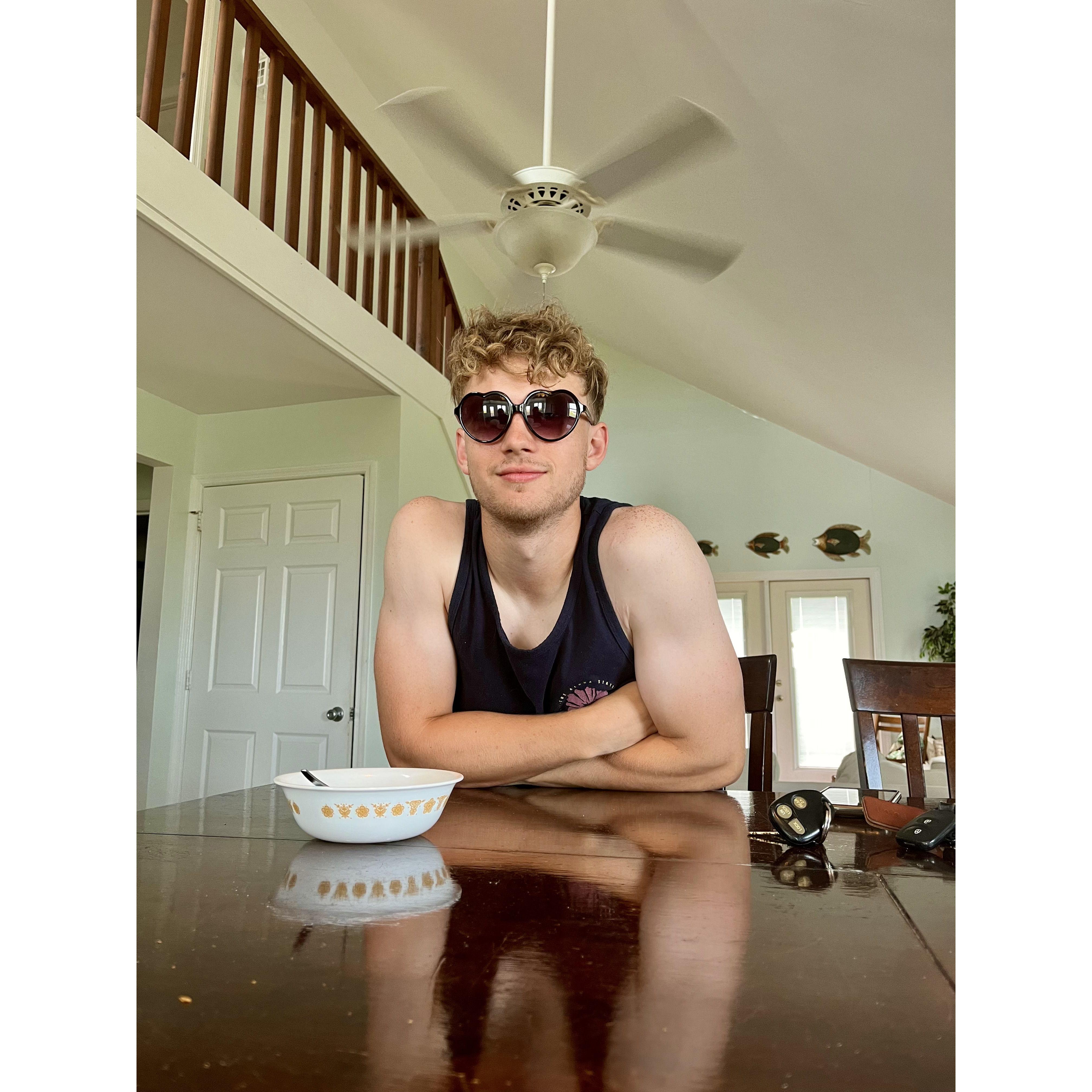 One of Olivia's favorite photos of Jonathan