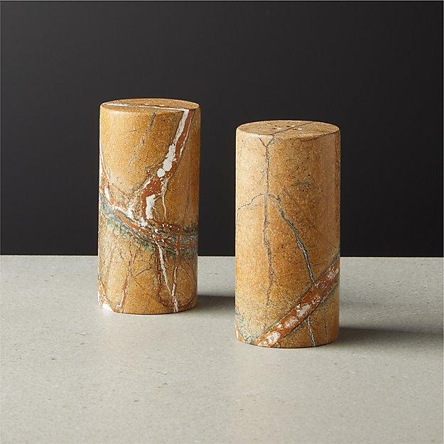 Robinson Marble Salt and Pepper Shakers