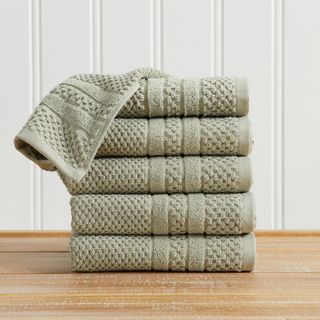 Giuliana Checkered Jacquard Hand Towel, Set of 6