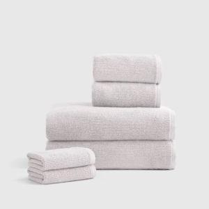 Turkish Ribbed Quick Dry Bath Towel Bundle