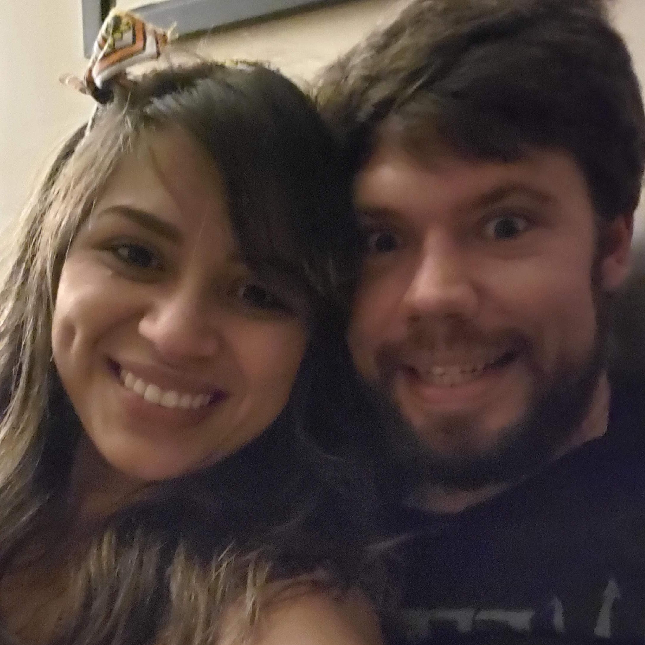Our first picture as a couple / Nuestra primera foto como pareja