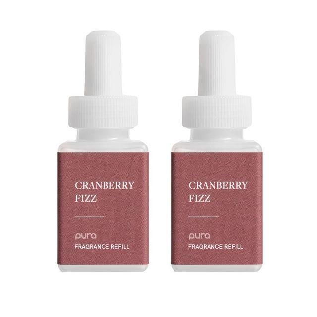 Pura - Fragrance for Smart Home Air Diffusers - Room Freshener - Aromatherapy Scents for Bedrooms & Living Rooms - Odor Eliminator - 2 Pack - Cranberry Fizz