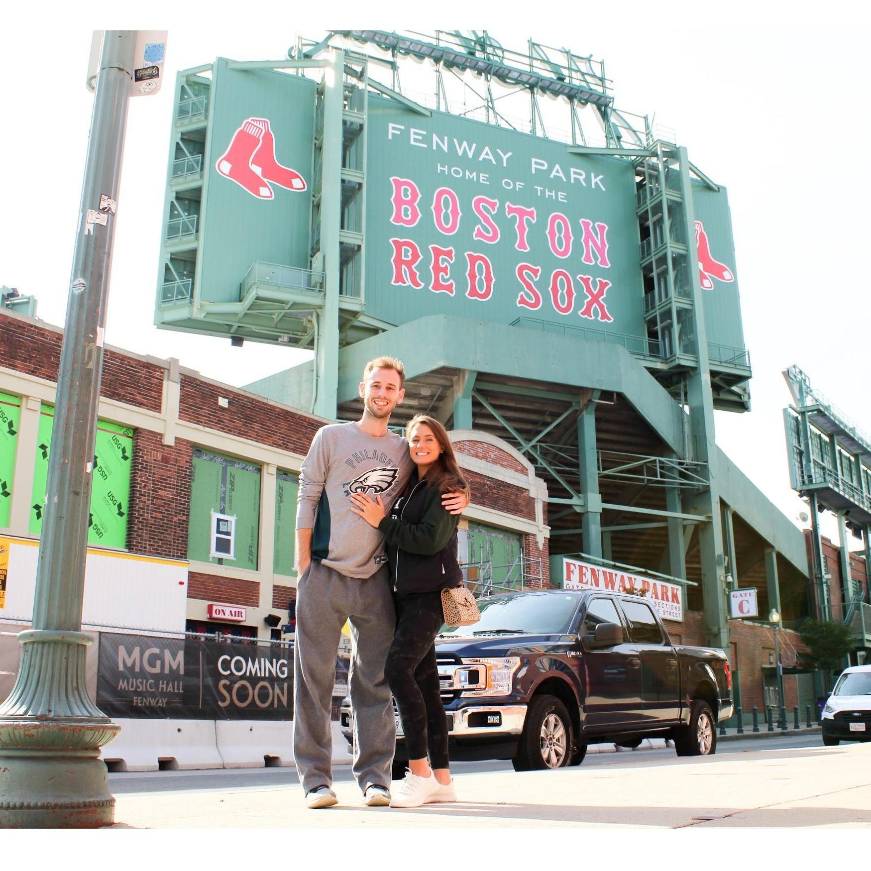 Stopped at Fenway Park while we were in "Boston". Feverpitch, if you know you know.