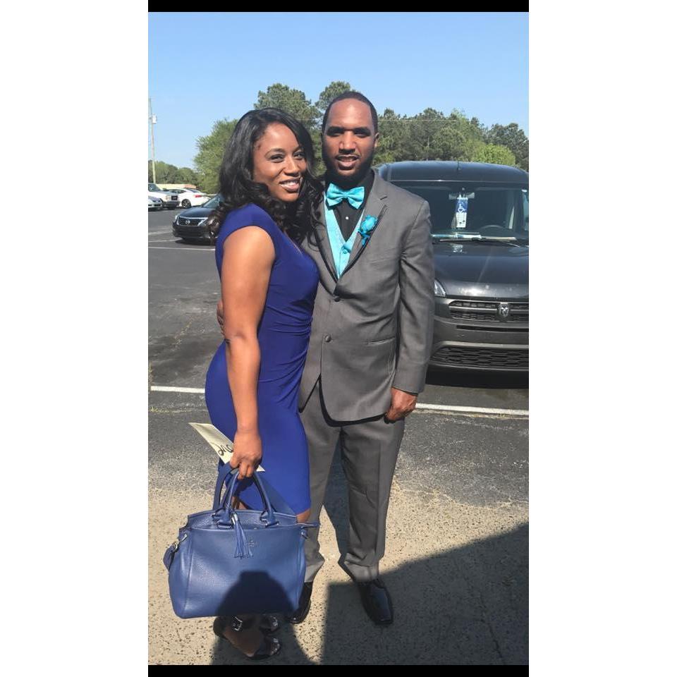 Our first wedding together