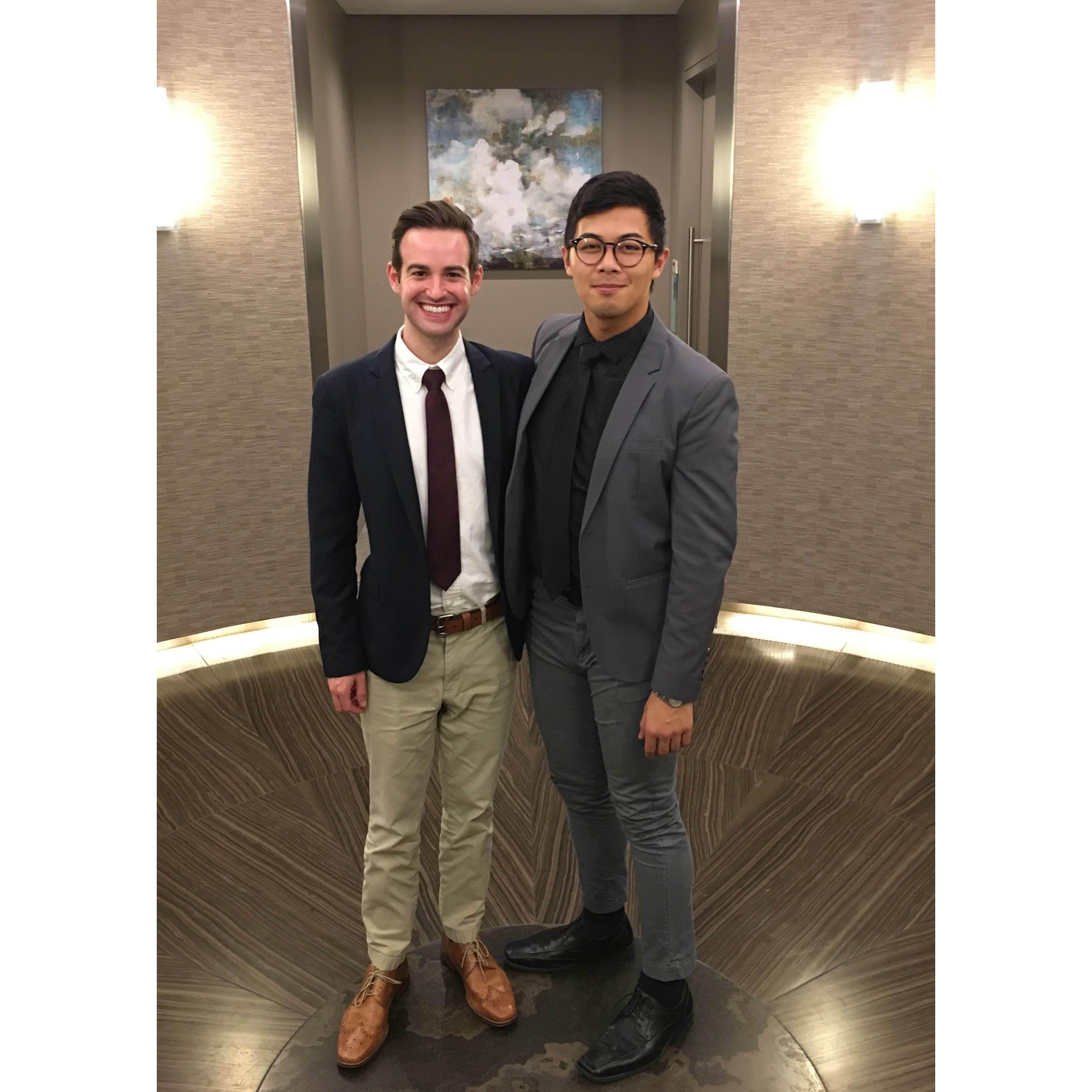 Our first "fancy" date in Vast Tower - November 2016