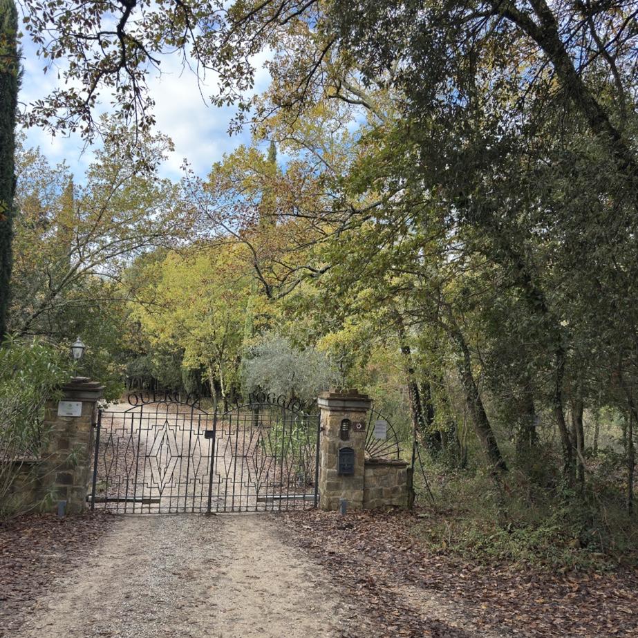 The entrance.