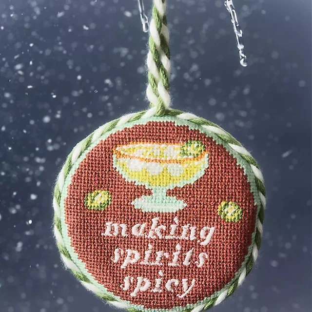 Furbish Studio Needlepoint Ornament