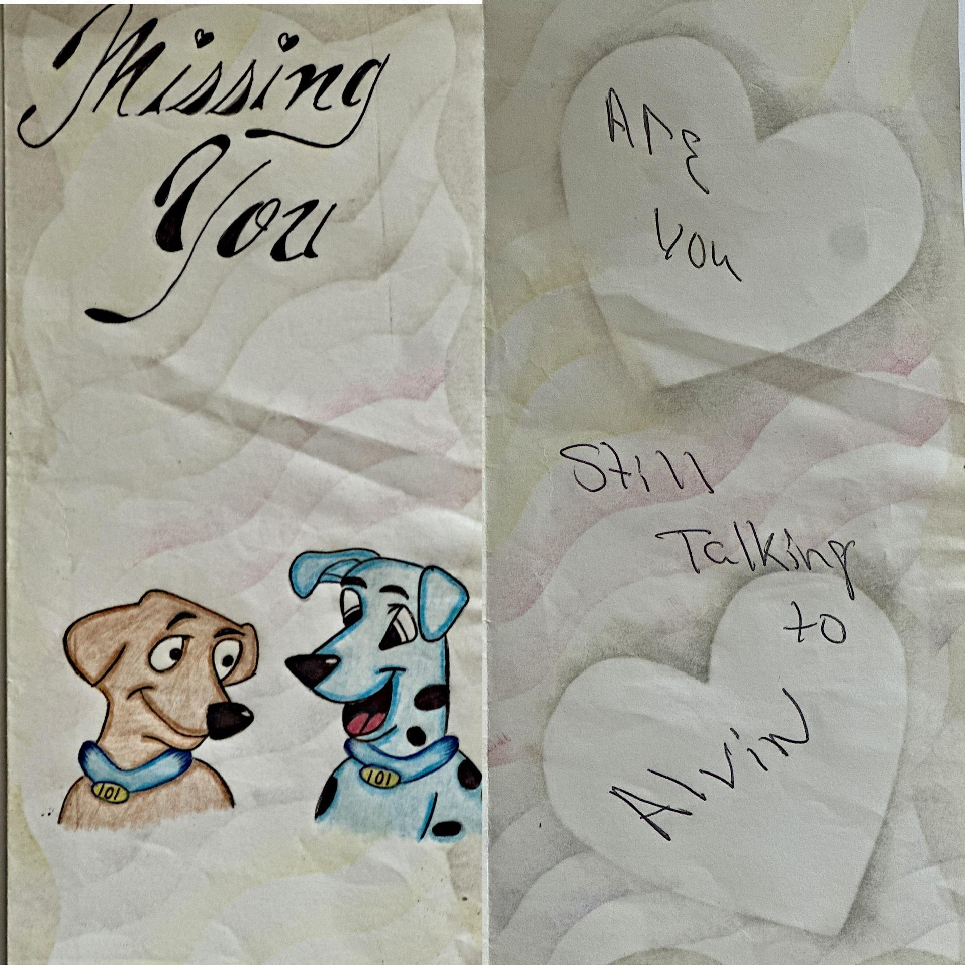 Circa 2005: A note to Robyn from her dad when she told him she liked a classmate in middle school named Alvin.