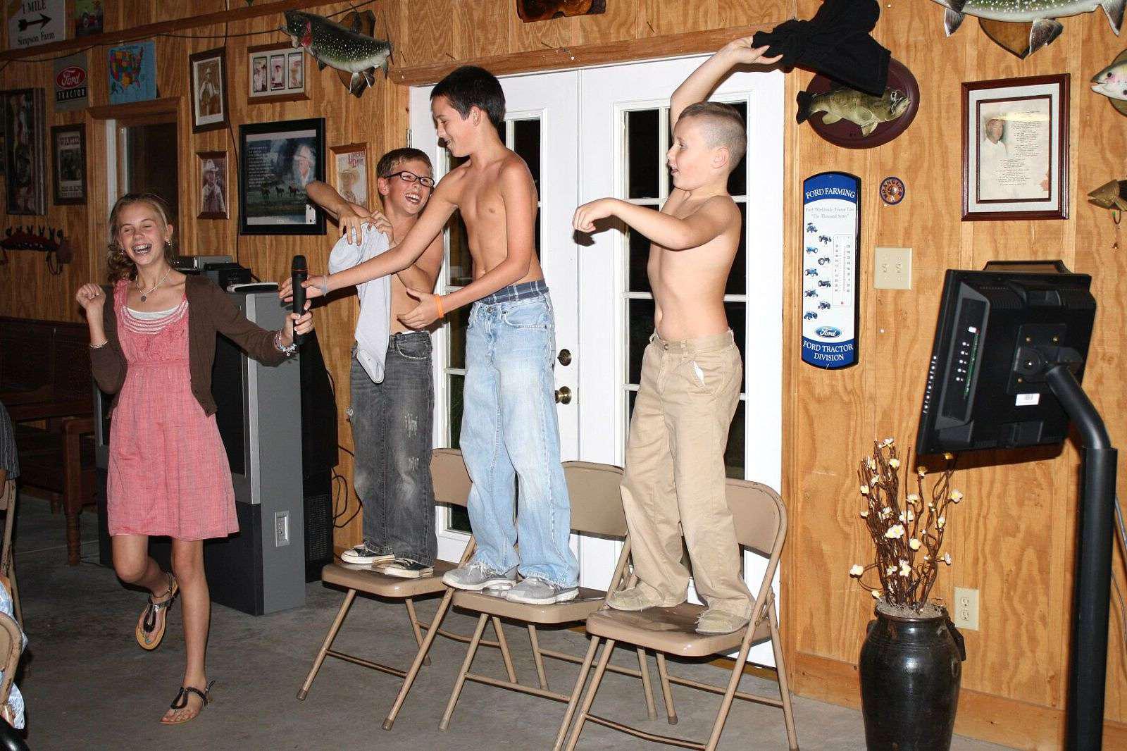 Lainey's passing the mic to Jacob circa 7th Grade