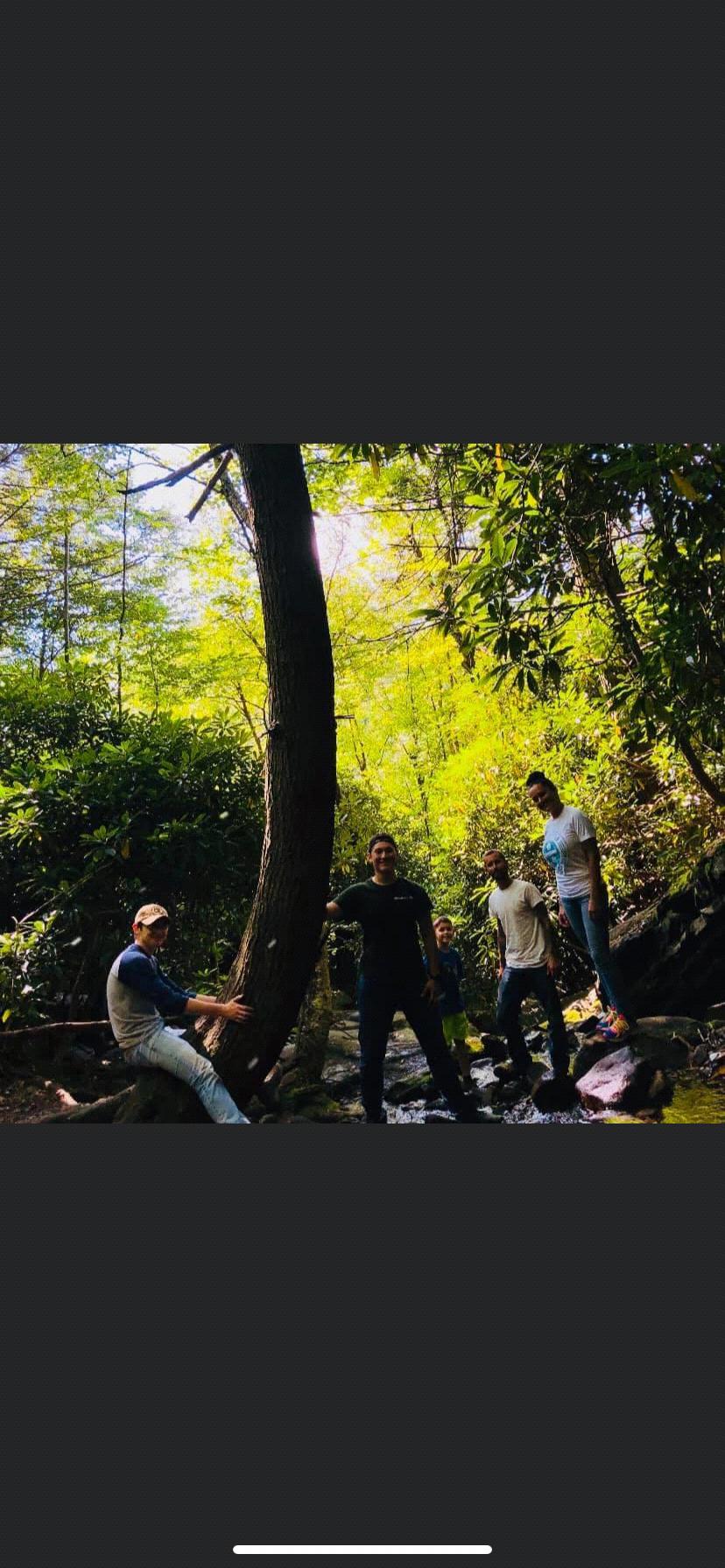 First pic with all the boys and our first adventure as a family.
