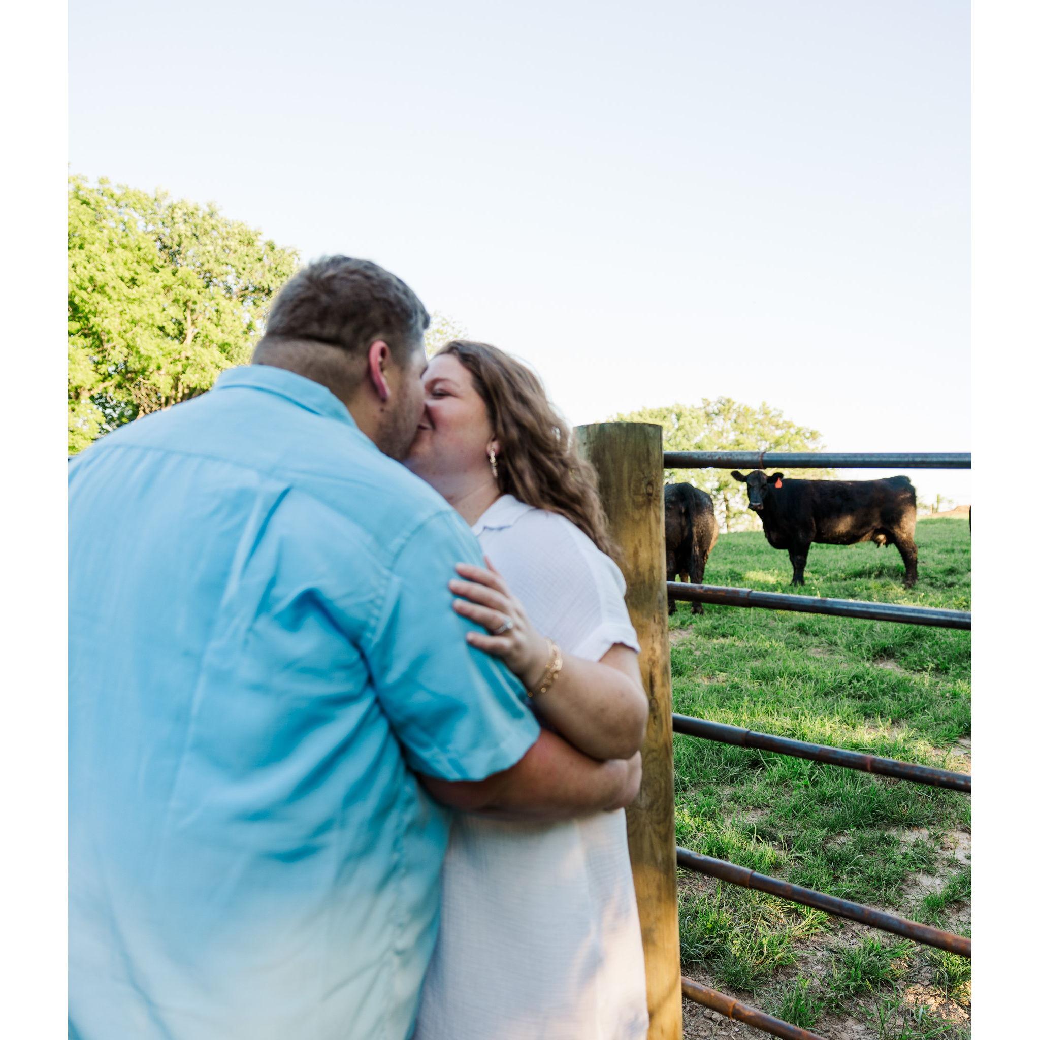 Samantha - "any other pics you'd like?" Jordan - "more cows."