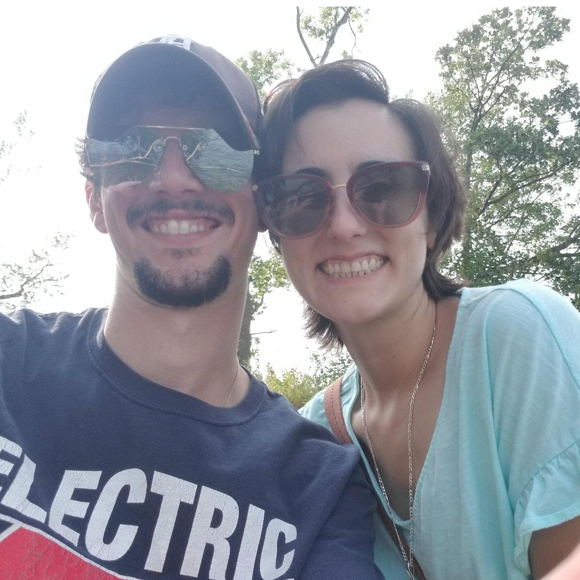 A snap of us in Madison, WI during our first road trip.
