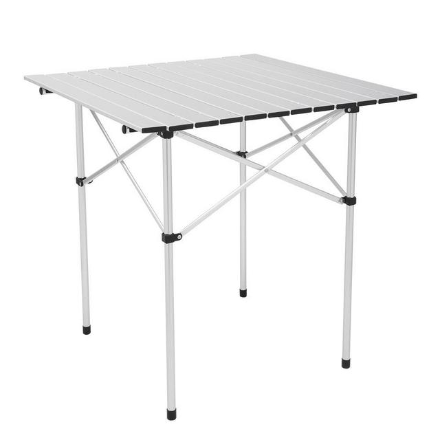 Ktaxon 27" Roll Up Portable Folding Camping Square Aluminum Picnic Table