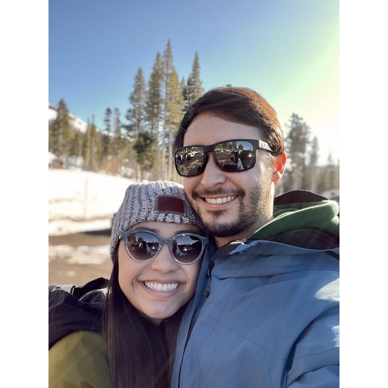 Our first snowboarding trip!